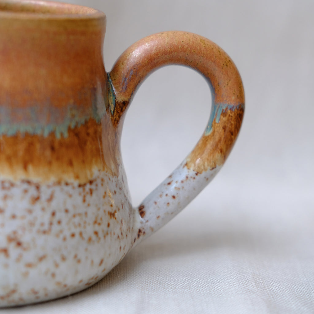 White and Brown Ceramic Mug - Sister the brand