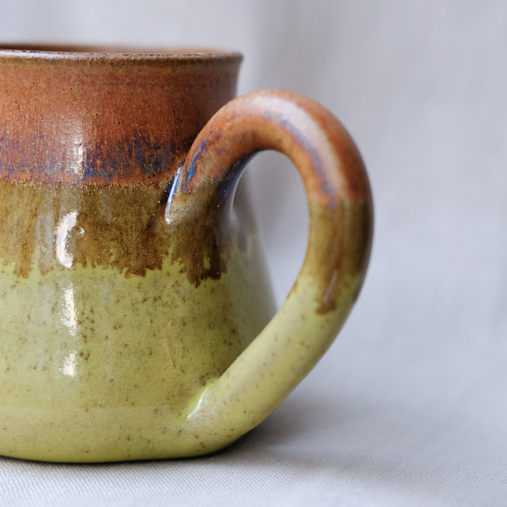 Yellow and Brown Ceramic Mug - Sister the brand