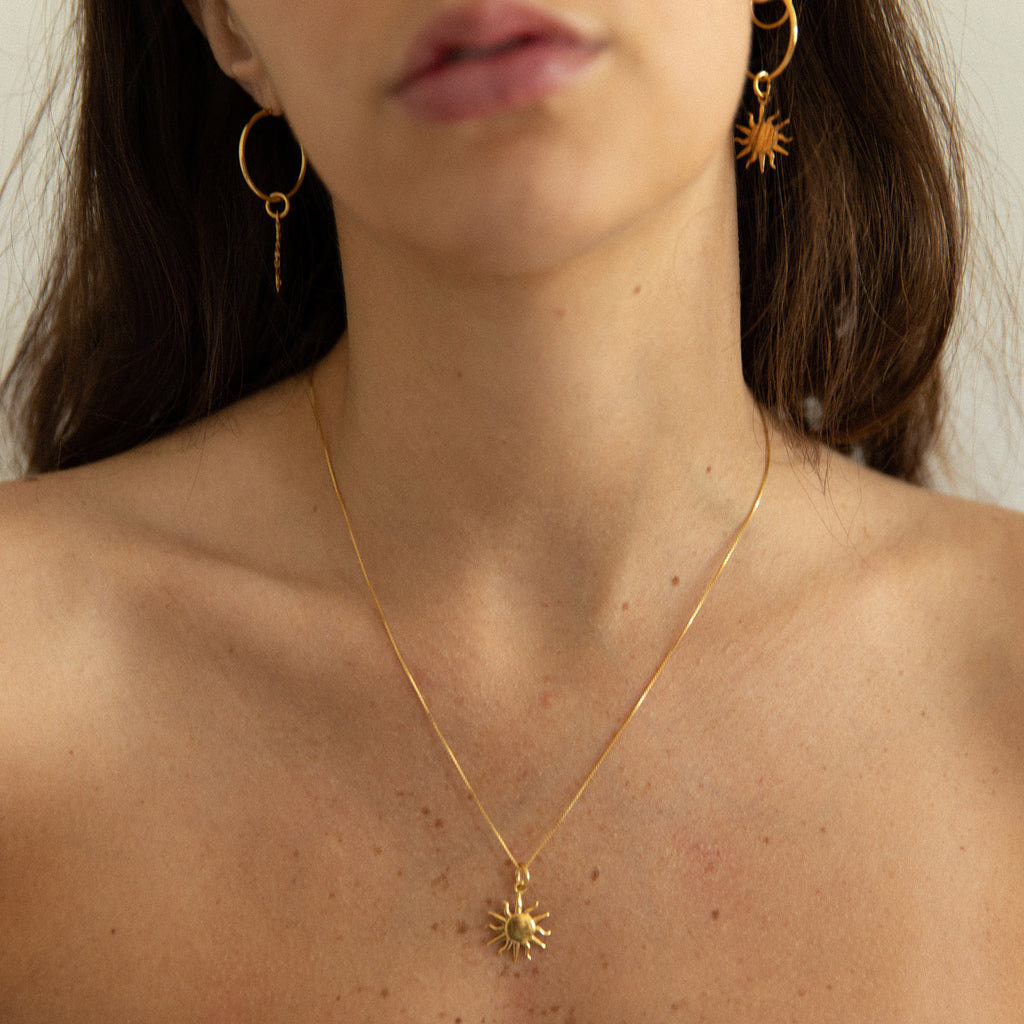 NANDI X SISTER Sun Pendant - Gold - Sister the brand