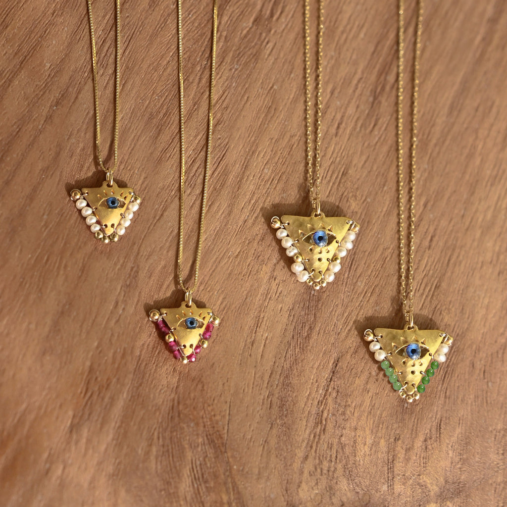 AMAYA White Pearl Eye Pendant - Baby - Sister the brand