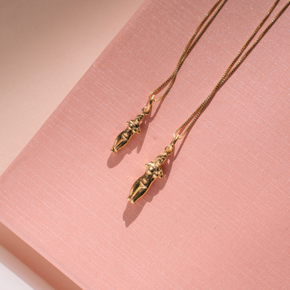 Aphrodite Pendant & Necklace - Gold-Plated Silver - Large - Sister the brand