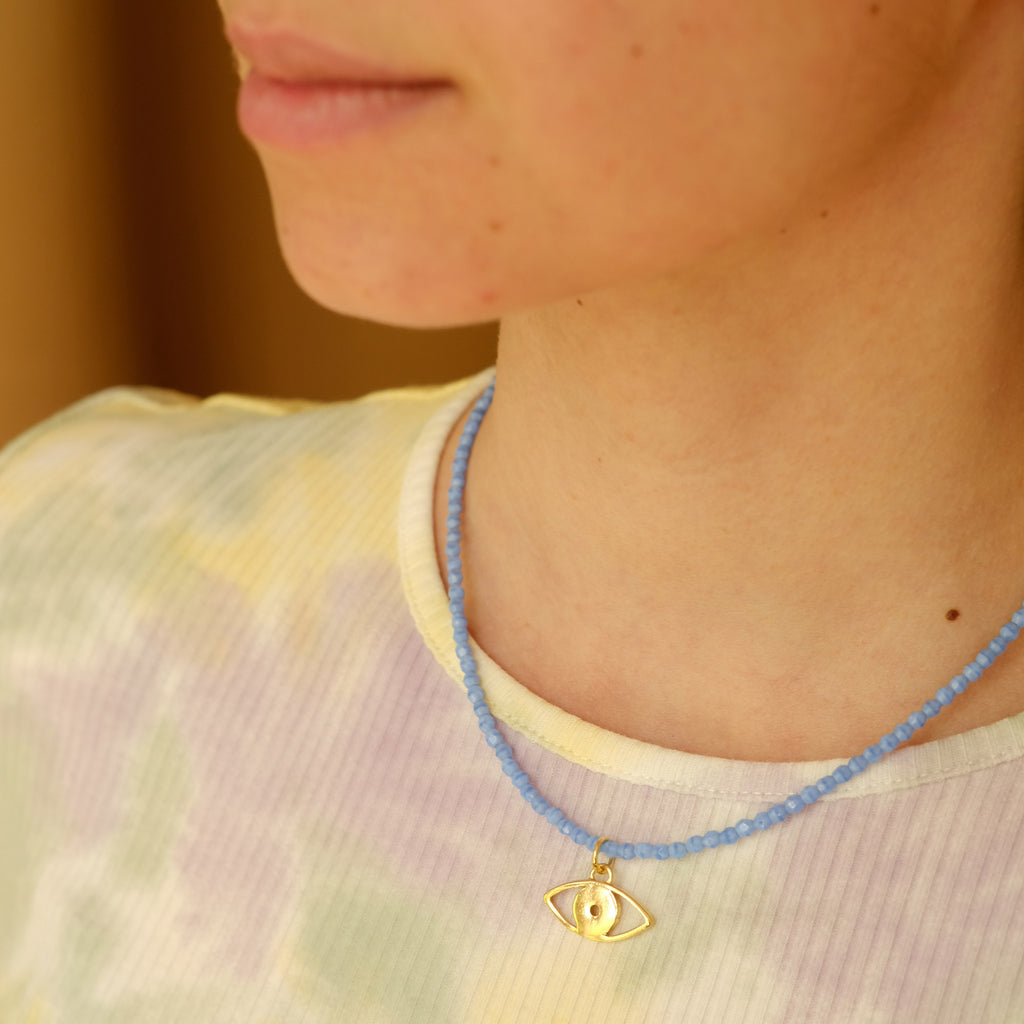 Evil Eye Gold Pendant - Sister the brand