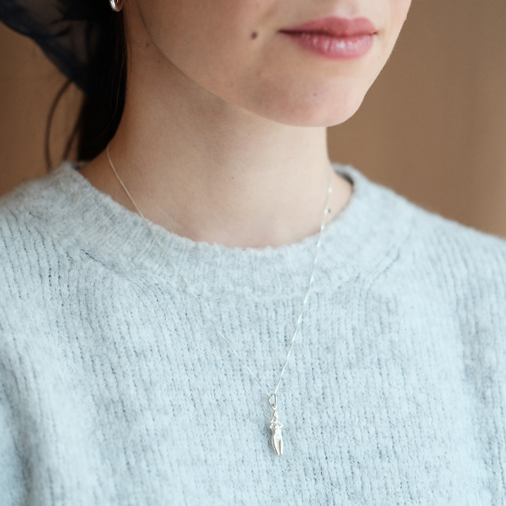 Aphrodite Silver Pendant & Necklace - Large - Sister the brand