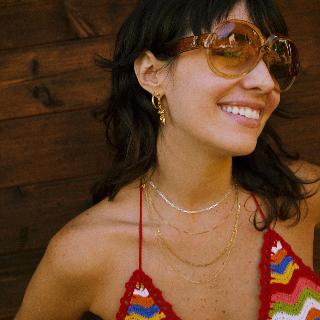 Aphrodite Drop Earrings - Gold-Plated Silver - Sister the brand