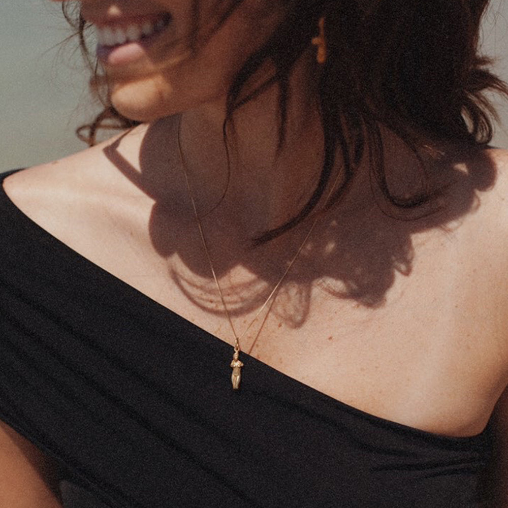 Aphrodite Pendant & Necklace - Gold-Plated Silver - Large - Sister the brand