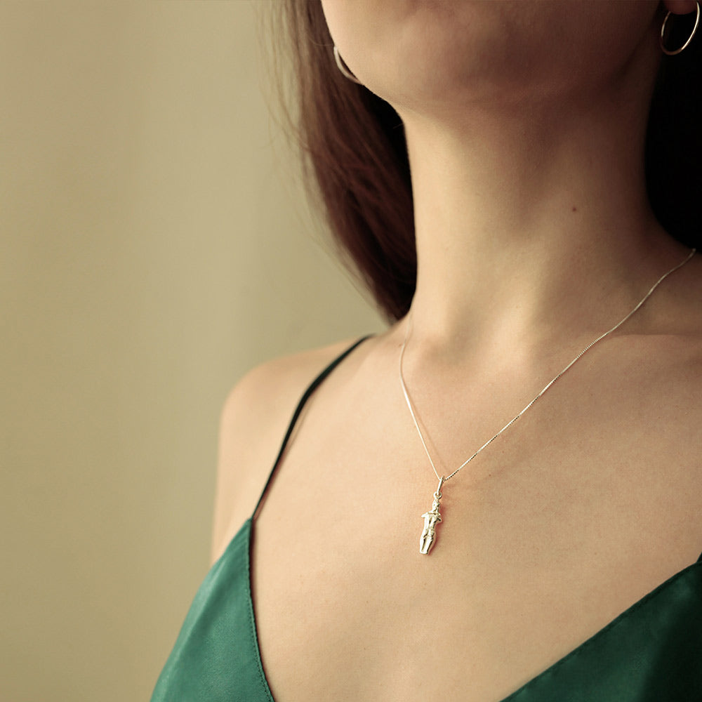 Aphrodite Silver Pendant & Necklace - Large - Sister the brand