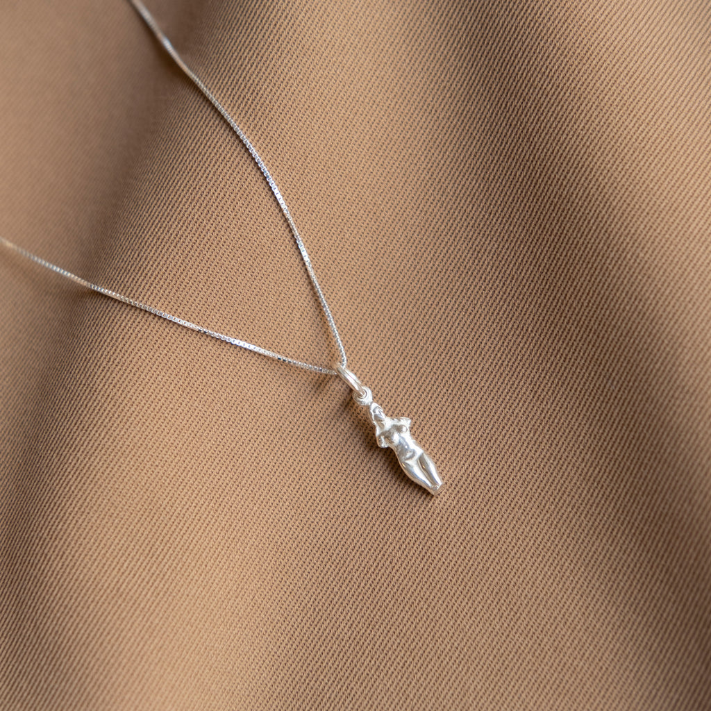Aphrodite Silver Pendant & Necklace - Small - Sister the brand