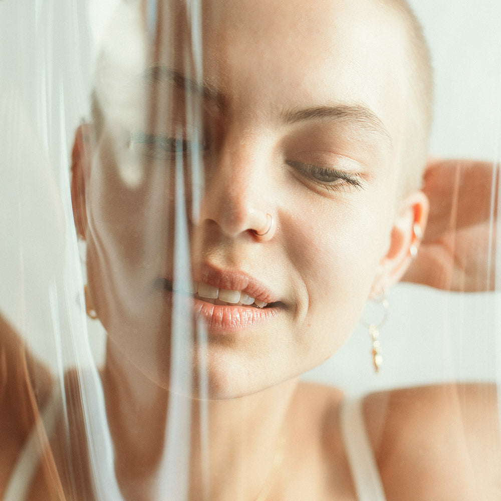 Gold-Plated Silver Hoop earrings with Aphrodite Pendant - Sister the brand