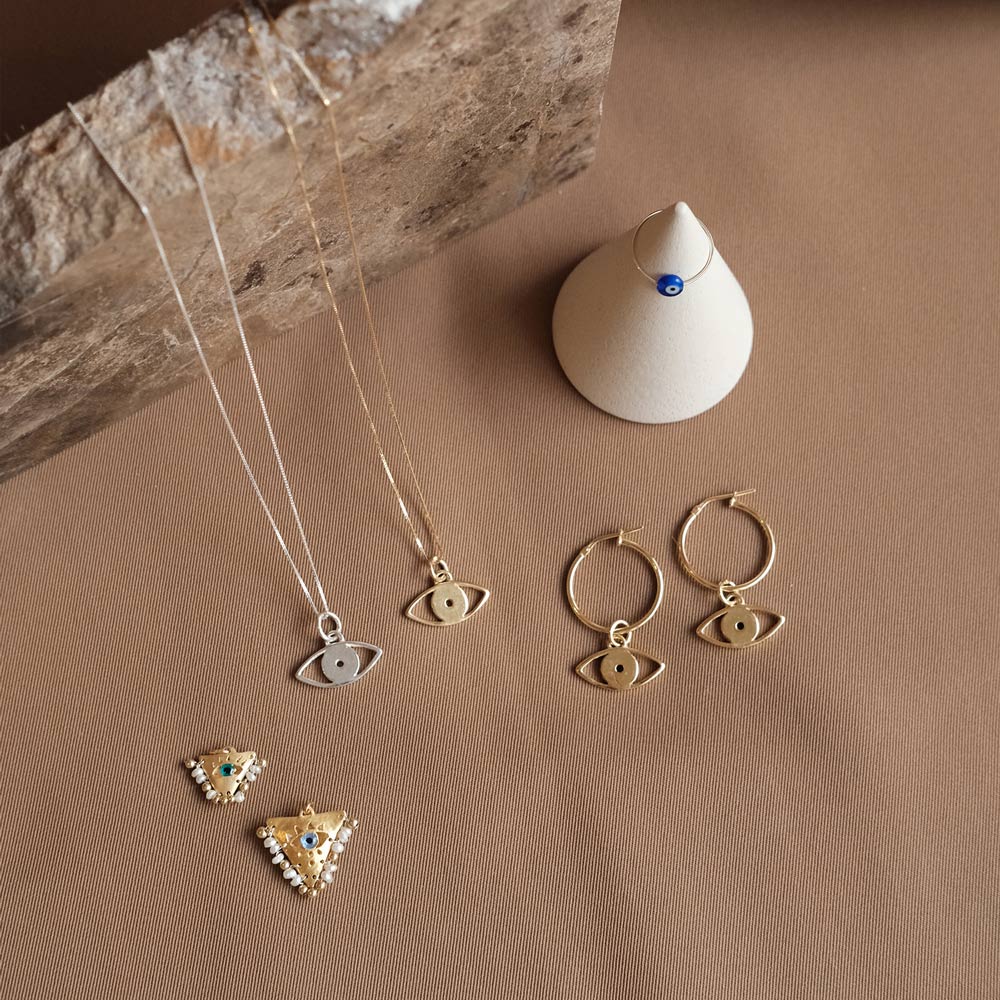 AMAYA White Pearl Eye Pendant - Mama - Sister the brand