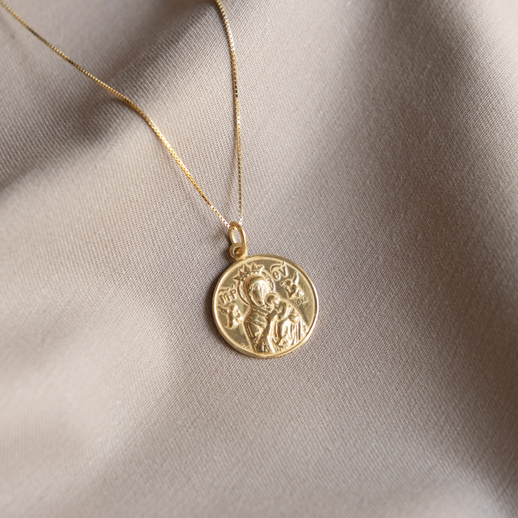 St Christopher and Madonna and Child Gold Pendant - Sister the brand