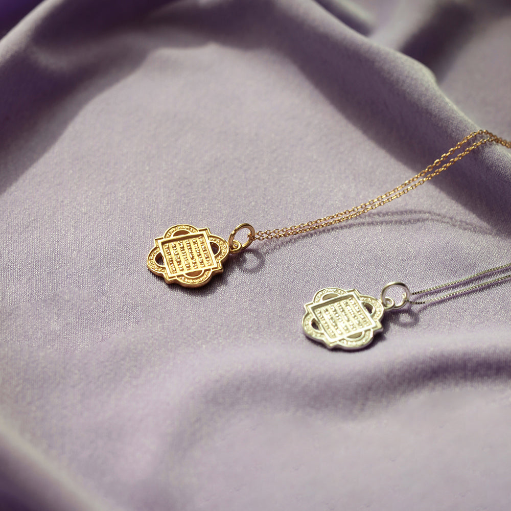 Madonna and Child Quatrefoil Gold Pendant - Sister the brand