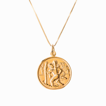 St Christopher and Madonna and Child Gold Pendant - Sister the brand