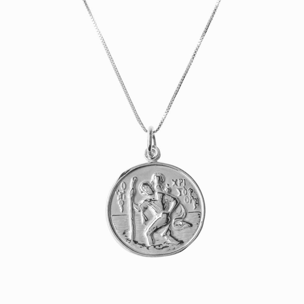 Guardian Angel Medal 10mm Toddler/Kids/Girls Necklace Religious - Ster
