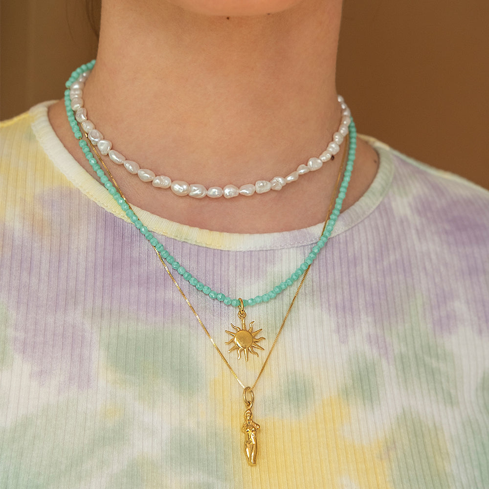 Aphrodite Pendant & Necklace - Gold-Plated Silver - Large - Sister the brand