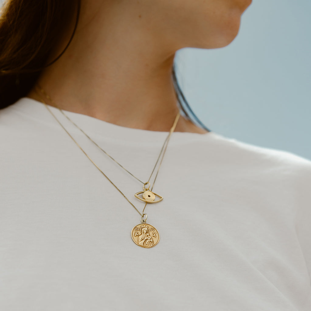 Evil Eye Gold Pendant - Sister the brand