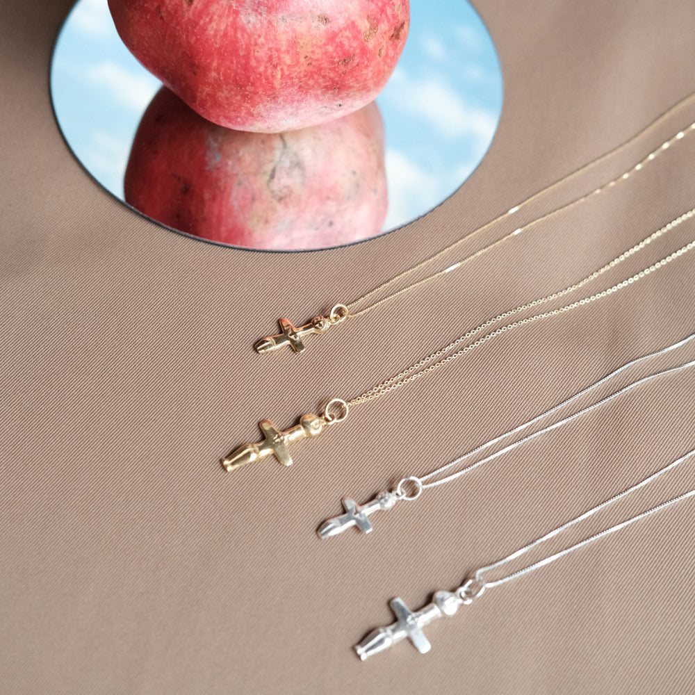 Neolithic Fertility Figurine Silver Pendant - Small - Sister the brand