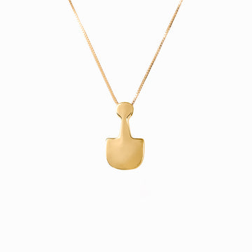 Floating Fertility Figurine  - Gold-Plated Silver Pendant - Sister the brand