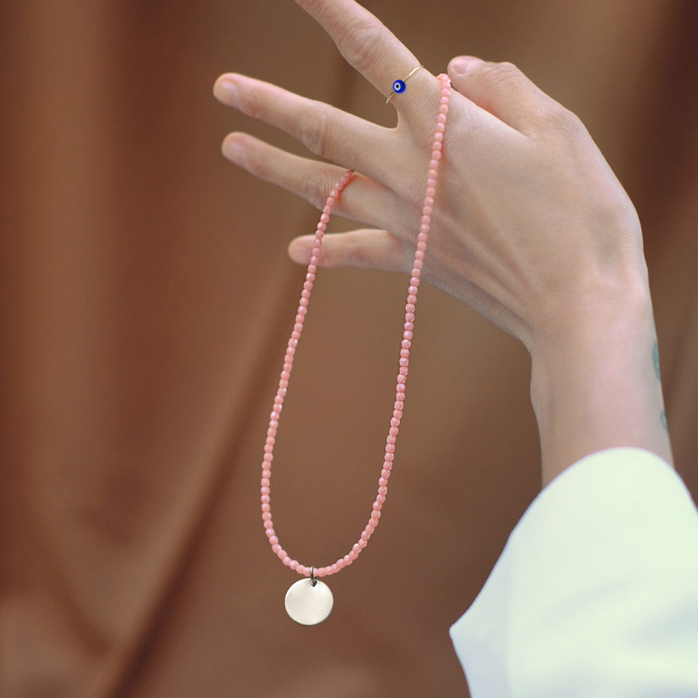 Plain Coin Small Silver Pendant - Sister the brand