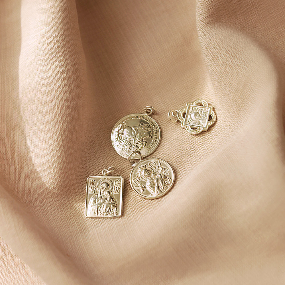 St Christopher and Madonna and Child Silver Pendant - Sister the brand