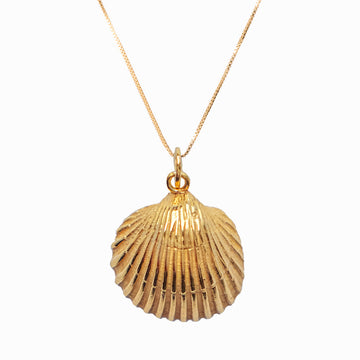 Medium Shell Pendant - Gold-Plated Silver - Sister the brand