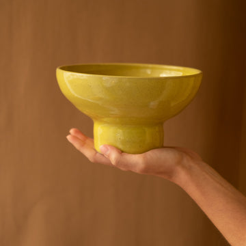 Yellow ceramic fruit bowl - Sister the brand